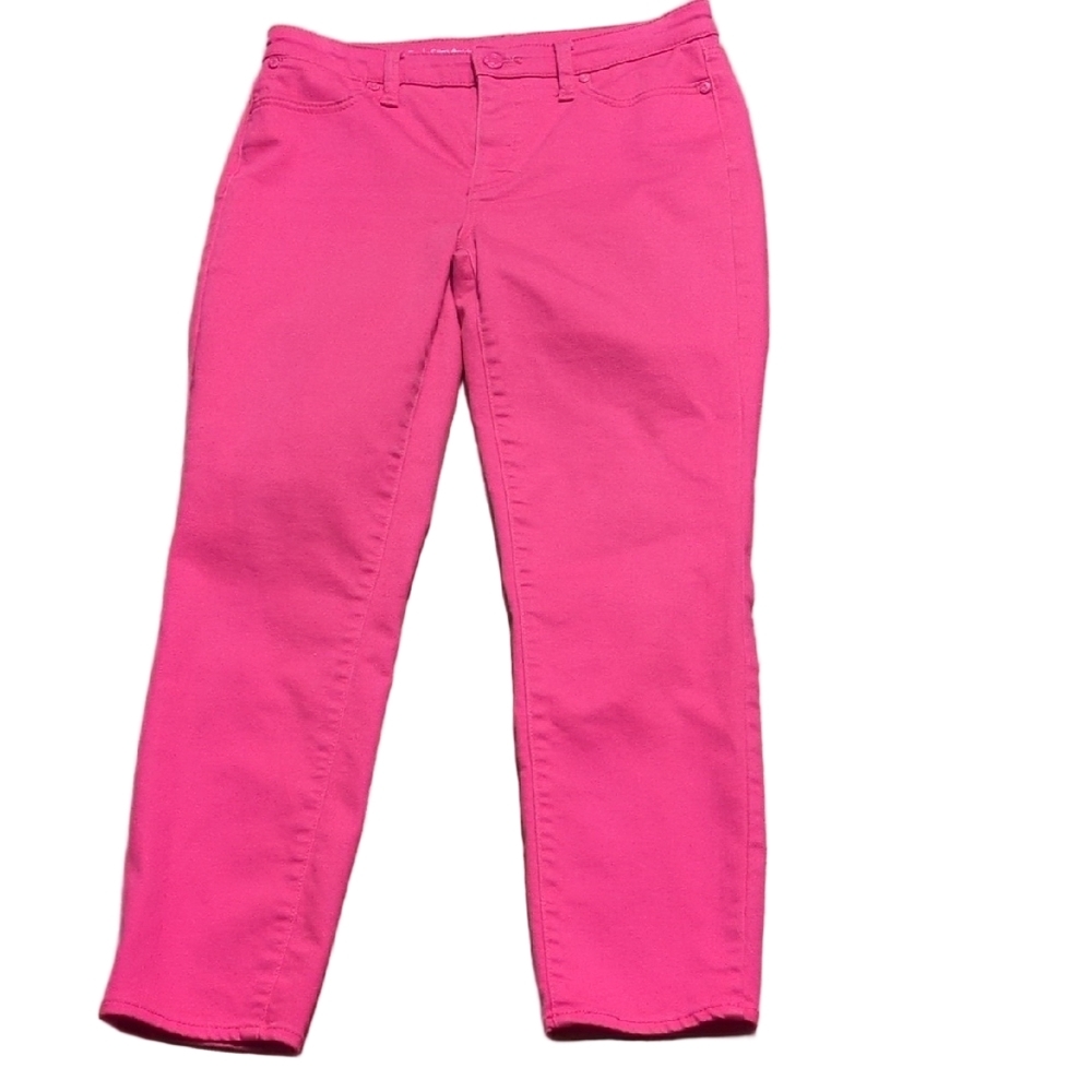 Talbots Hot Pink Flawless Slim Ankle Jeans Size 6